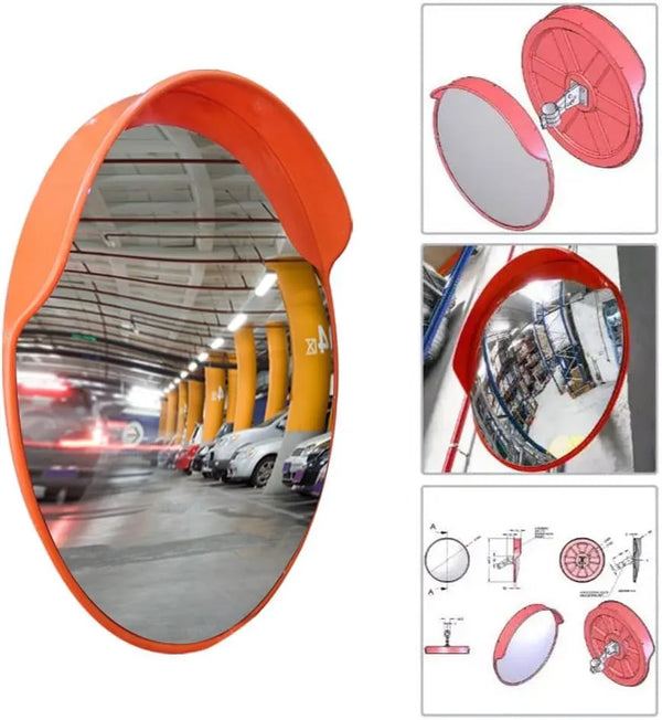 Orange convex mirror