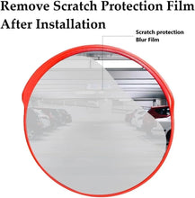 Big convex mirror for clearer traffic management