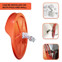 High visibility convex mirror